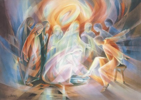 Washing of the Feet, by Leszek Forczek